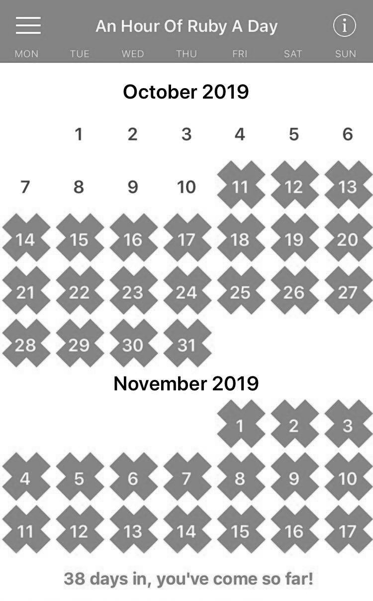 My successful streak on DBTC! app